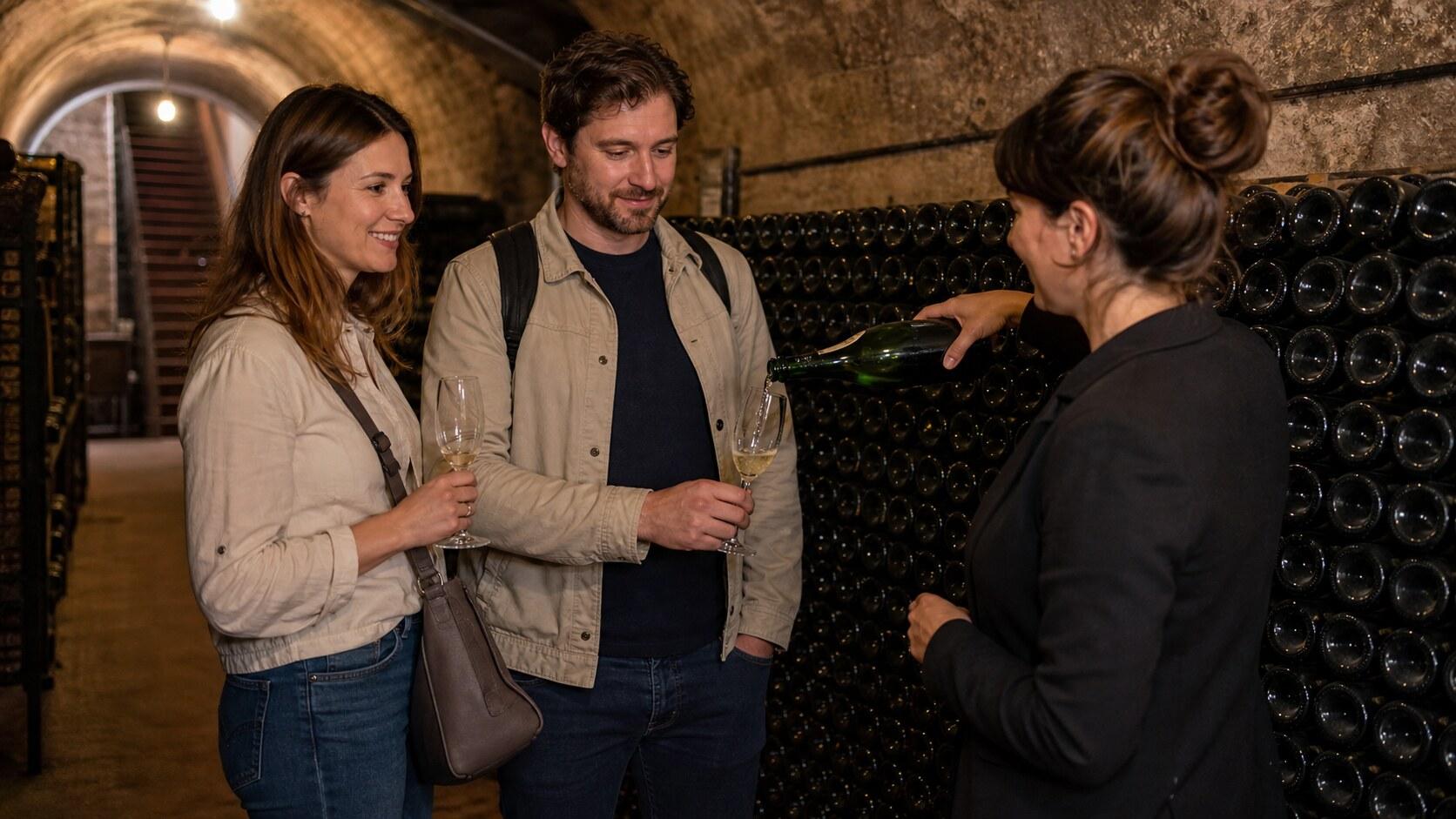 Guided cava tasting in a Sant Sadurní cellar